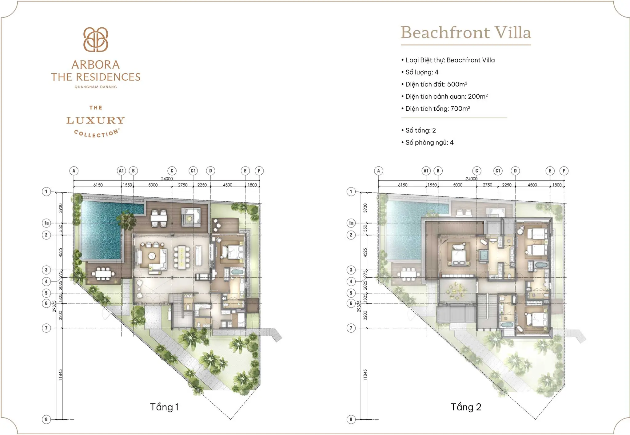 Beachfront Villa – Biệt Thự Mặt Tiền Biển Giới Hạn